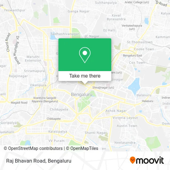 Raj Bhavan Road map