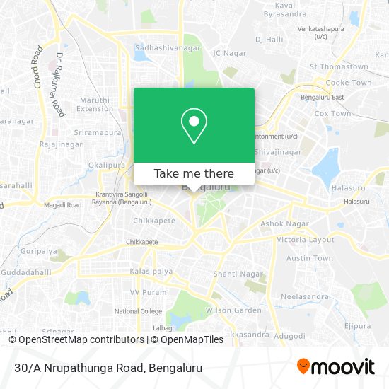 30/A Nrupathunga Road map