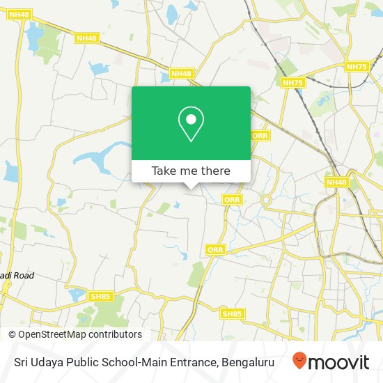 Sri Udaya Public School-Main Entrance map