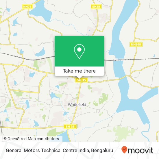 General Motors Technical Centre India map