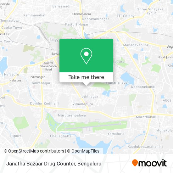 Janatha Bazaar Drug Counter map