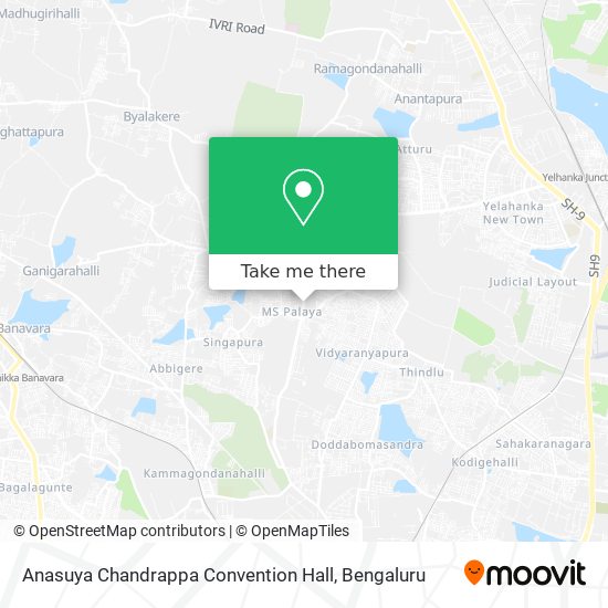 Anasuya Chandrappa Convention Hall map