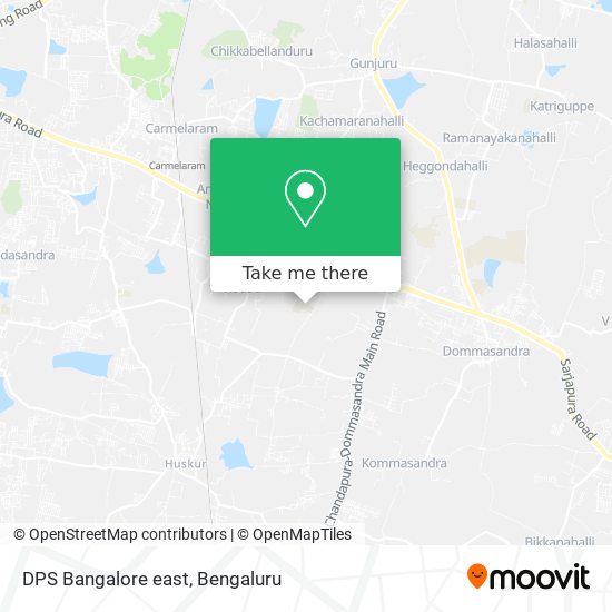 DPS Bangalore east map