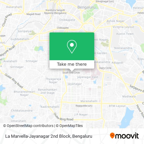La Marvella-Jayanagar 2nd Block map