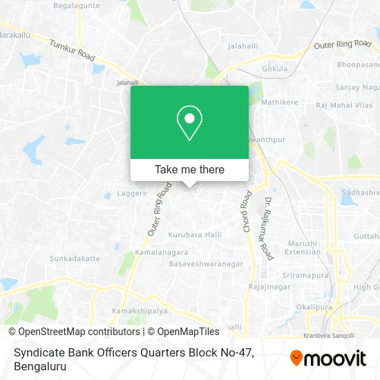 Syndicate Bank Officers Quarters Block No-47 map