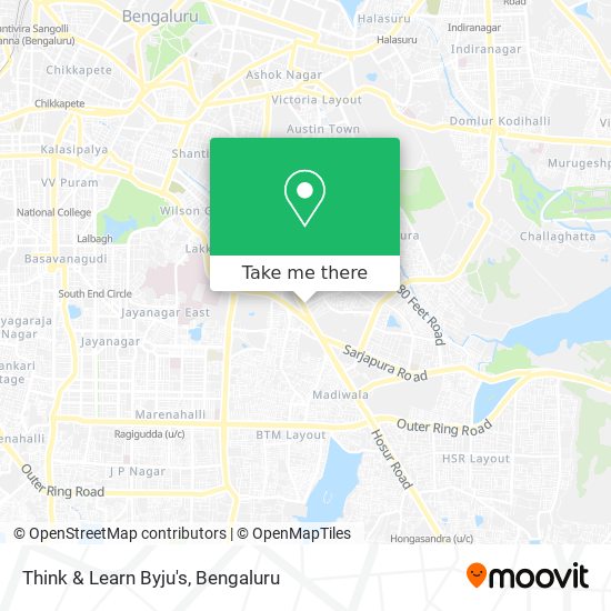 Think & Learn Byju's map