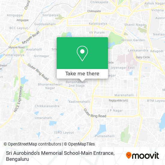 Sri Aurobindo's Memorial School-Main Entrance map