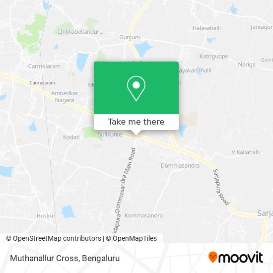 Muthanallur Cross map