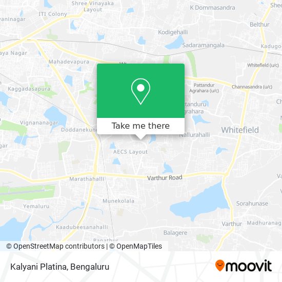 Kalyani Platina map