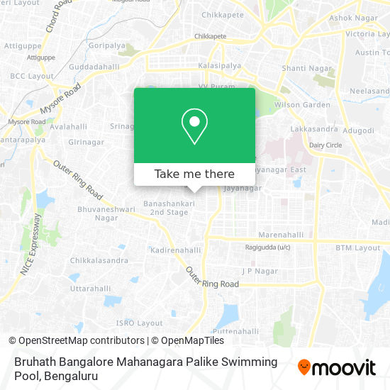 Bruhath Bangalore Mahanagara Palike Swimming Pool map