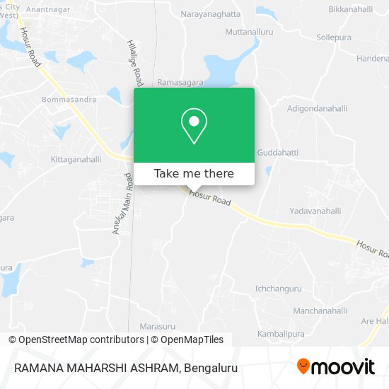 RAMANA MAHARSHI ASHRAM map