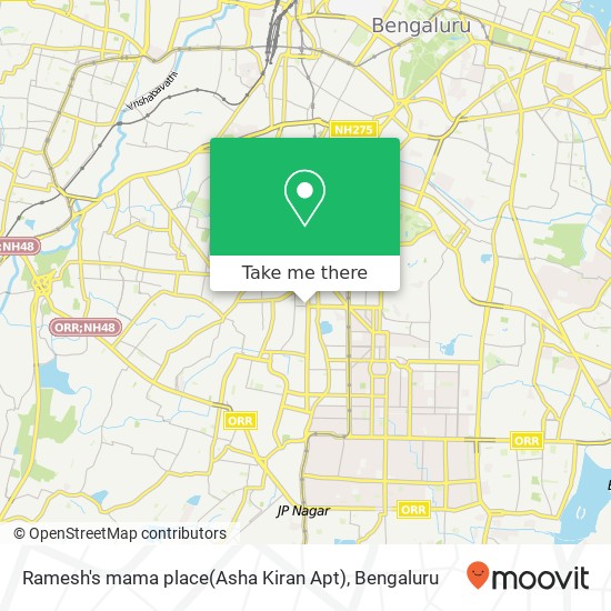 Ramesh's mama place(Asha Kiran Apt) map