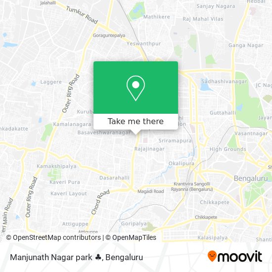 Manjunath Nagar park ♣ map