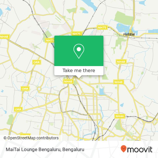 MaiTai Lounge Bengaluru map