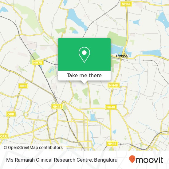 Ms Ramaiah Clinical Research Centre map