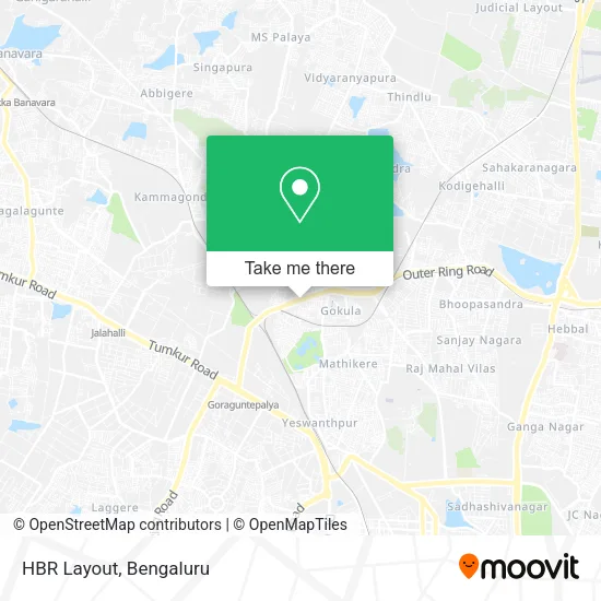 HBR Layout map