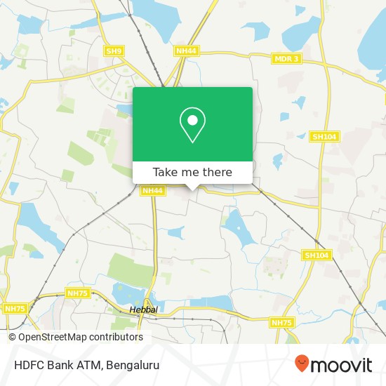 HDFC Bank ATM map