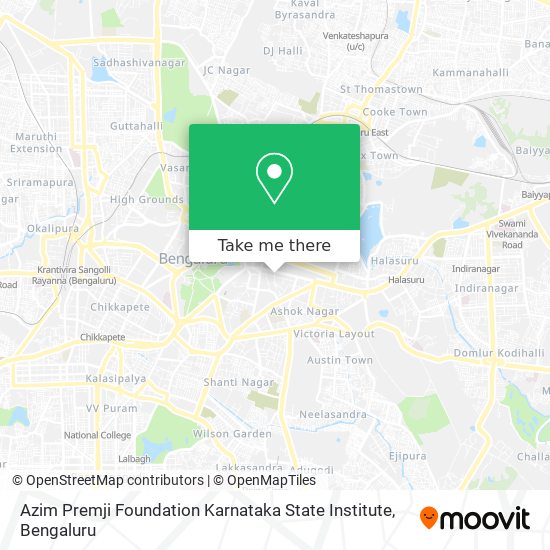 Azim Premji Foundation Karnataka State Institute map