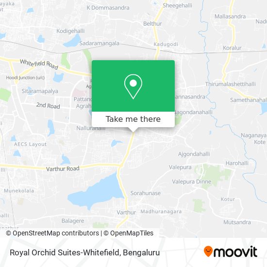 Royal Orchid Suites-Whitefield map