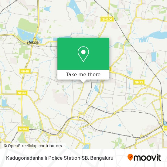 Kadugonadanhalli Police Station-SB map