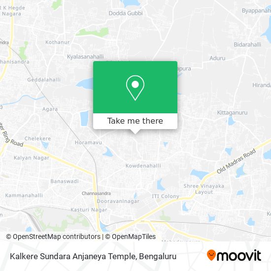 Kalkere Sundara Anjaneya Temple map