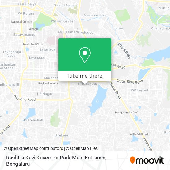 Rashtra Kavi Kuvempu Park-Main Entrance map