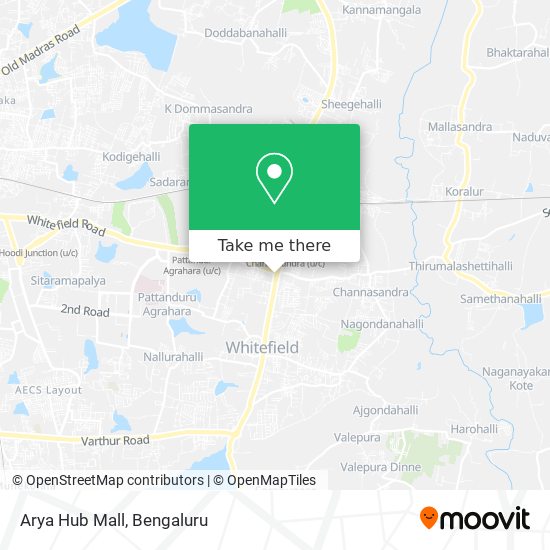 Arya Hub Mall map