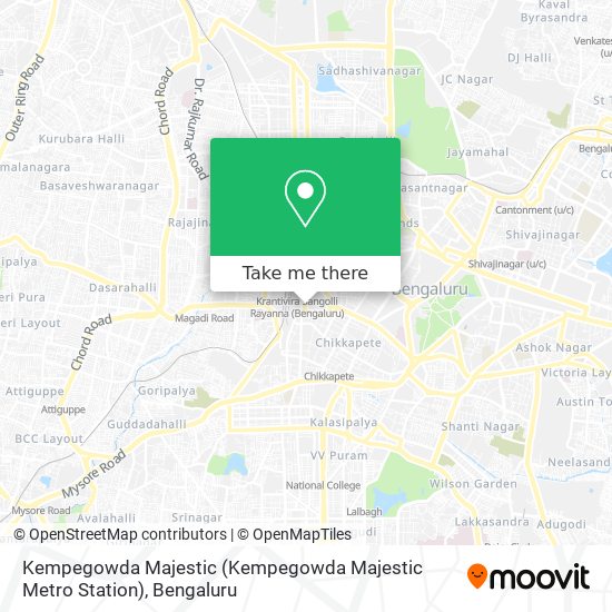 Kempegowda Majestic (Kempegowda Majestic Metro Station) map