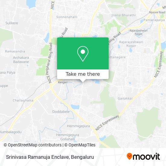 Srinivasa Ramanuja Enclave map