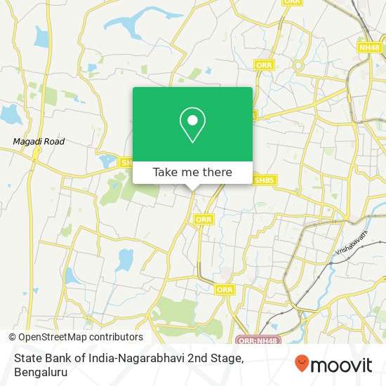 State Bank of India-Nagarabhavi 2nd Stage map