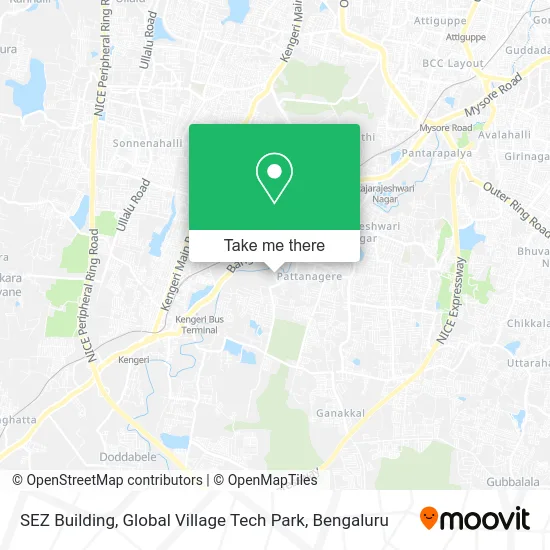 SEZ Building, Global Village Tech Park map