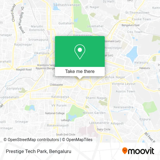 Prestige Tech Park map
