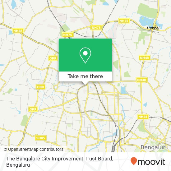 The Bangalore City Improvement Trust Board map