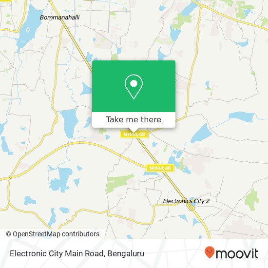 Electronic City Main Road map