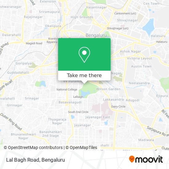 Lal Bagh Road map