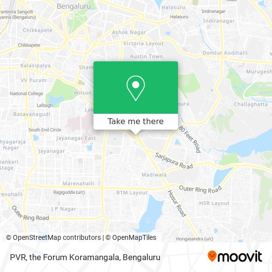 PVR, the Forum Koramangala map