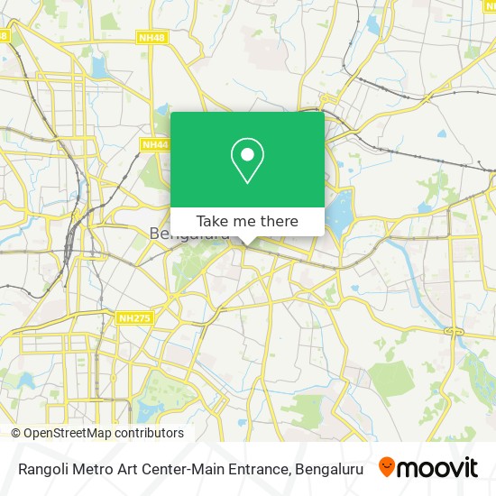 Rangoli Metro Art Center-Main Entrance map