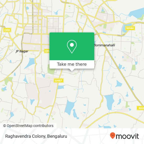 Raghavendra Colony map