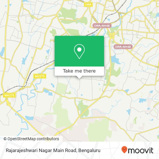 Rajarajeshwari Nagar Main Road map