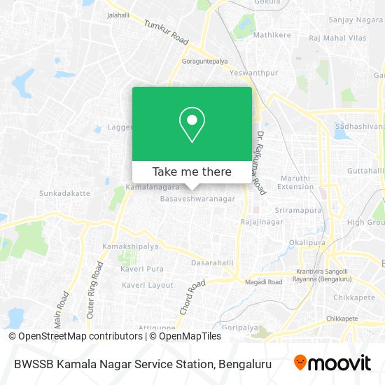 BWSSB Kamala Nagar Service Station map