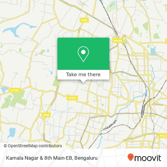 Kamala Nagar & 8th Main-EB map