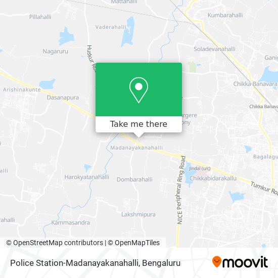 Police Station-Madanayakanahalli map