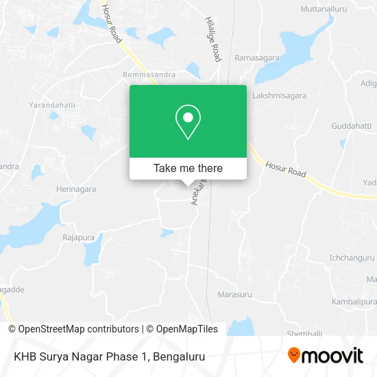 KHB Surya Nagar Phase 1 map