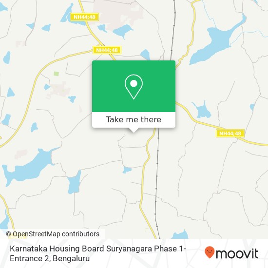 Karnataka Housing Board Suryanagara Phase 1-Entrance 2 map