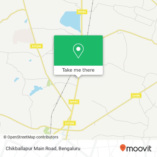 Chikballapur Main Road map