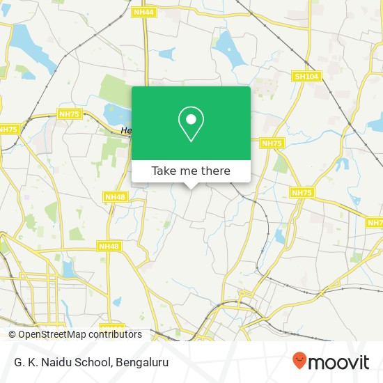 G. K. Naidu School map