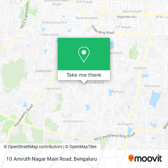 10 Amruth Nagar Main Road map