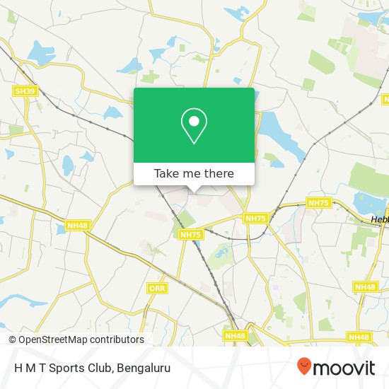 H M T Sports Club map