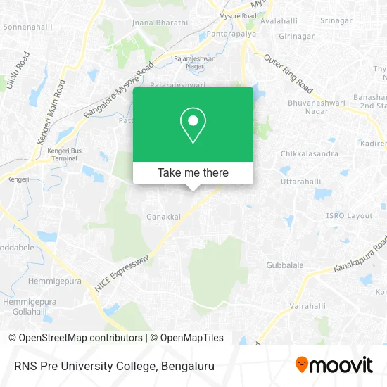 RNS Pre University College map