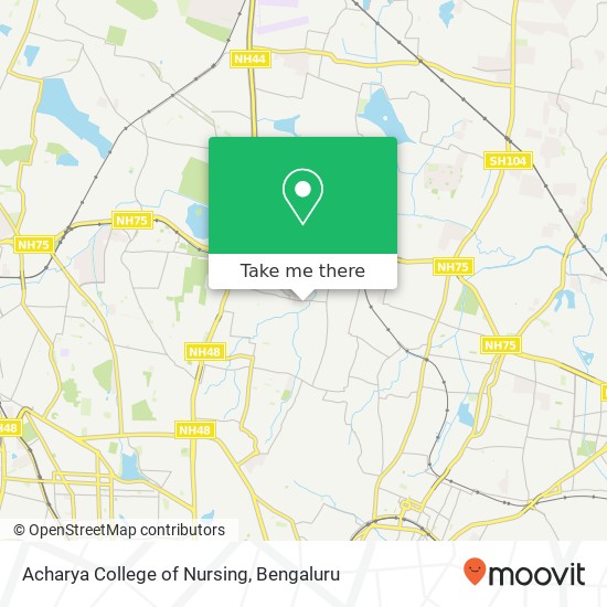 Acharya College of Nursing map